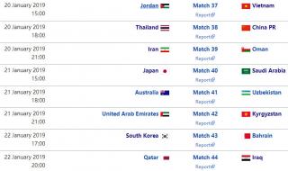 2024年亚洲杯16强对阵规则 16强对阵表